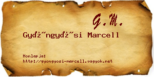 Gyöngyösi Marcell névjegykártya
